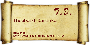 Theobald Darinka névjegykártya